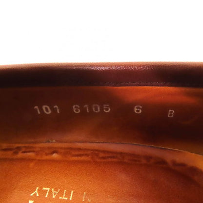 Gucci 101 6105 Horsebit Leather Loafer Shoes Brown Gold Hardware 6 With Box And