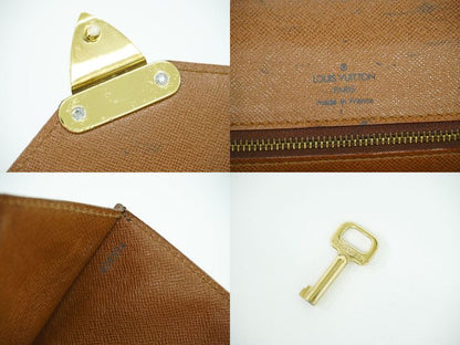 Authentic Louis Vuitton LV Monogram 2WAY Shoulder Bag Handbag Brown M51185