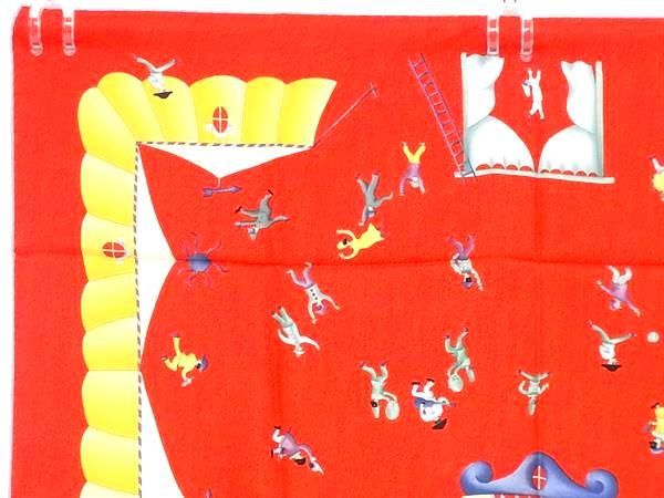 Bvlgari 100% Silk All-over Scarf Stole Shawl Women Red Bj1296