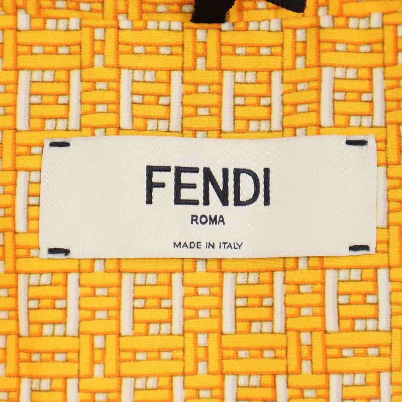 Fendi Ff Nylon Shirt Jacket 12cpc-20-2345 Yellow 38