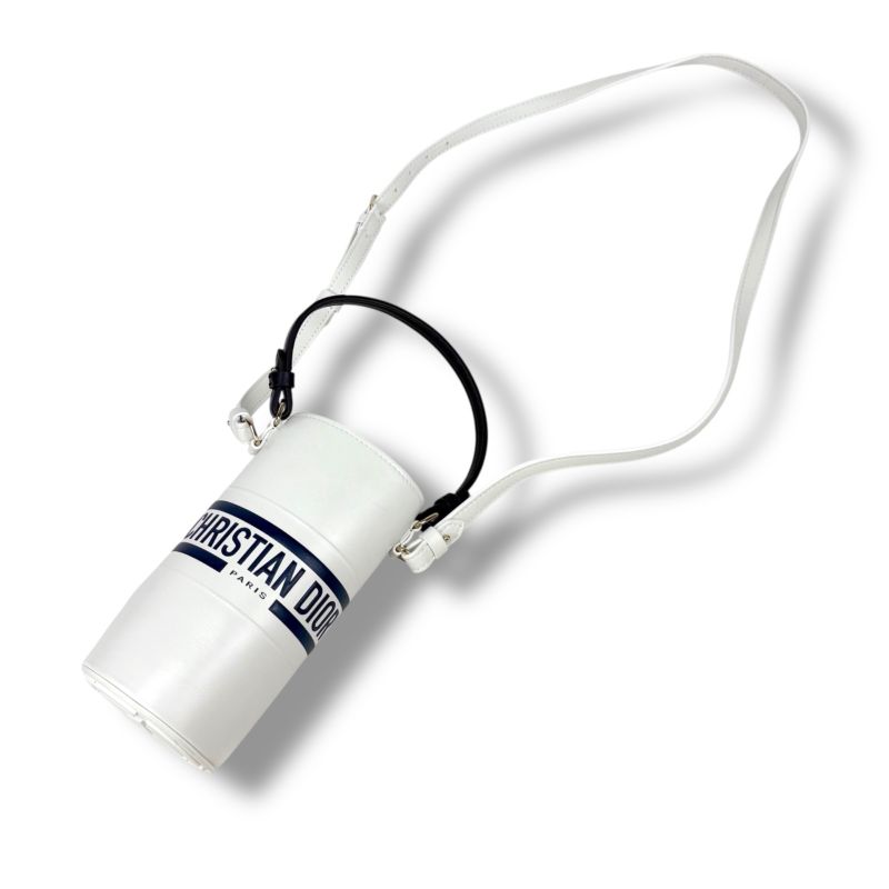 Christian DIOR Vibe Bottle Holder 2WAY Mini Shoulder Bag Navy White