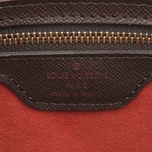 Louis Vuitton Handbag Triana Damier Canvas Damier Ebene Gold Hardware Brown