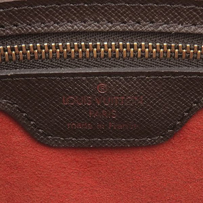 Louis Vuitton Handbag Triana Damier Canvas Damier Ebene Gold Hardware Brown