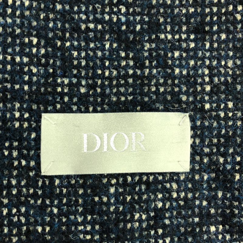 Dior Homme - 2023aw - Wool Tweed Unstructured Cardigan Jacket - 46 - Navy - Mens