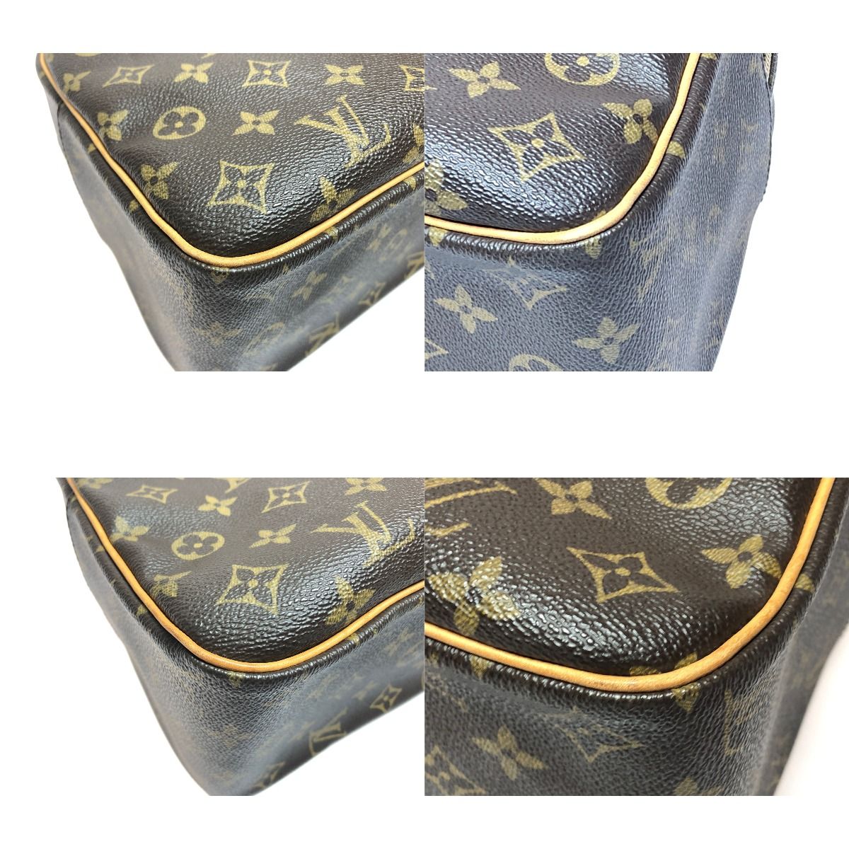 Louis Vuitton Women's Shoulder Bag Monogram Shite GM M51181 Brown