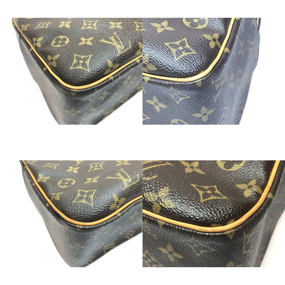 Louis Vuitton Women's Shoulder Bag Monogram Shite GM M51181 Brown