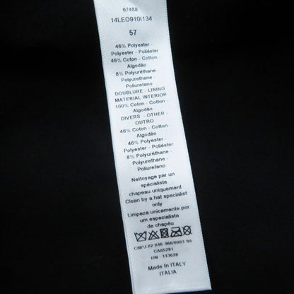 Christian DIOR 14leo910i134 Leopard Pattern Beret Beige Dark Brown 57 Made In