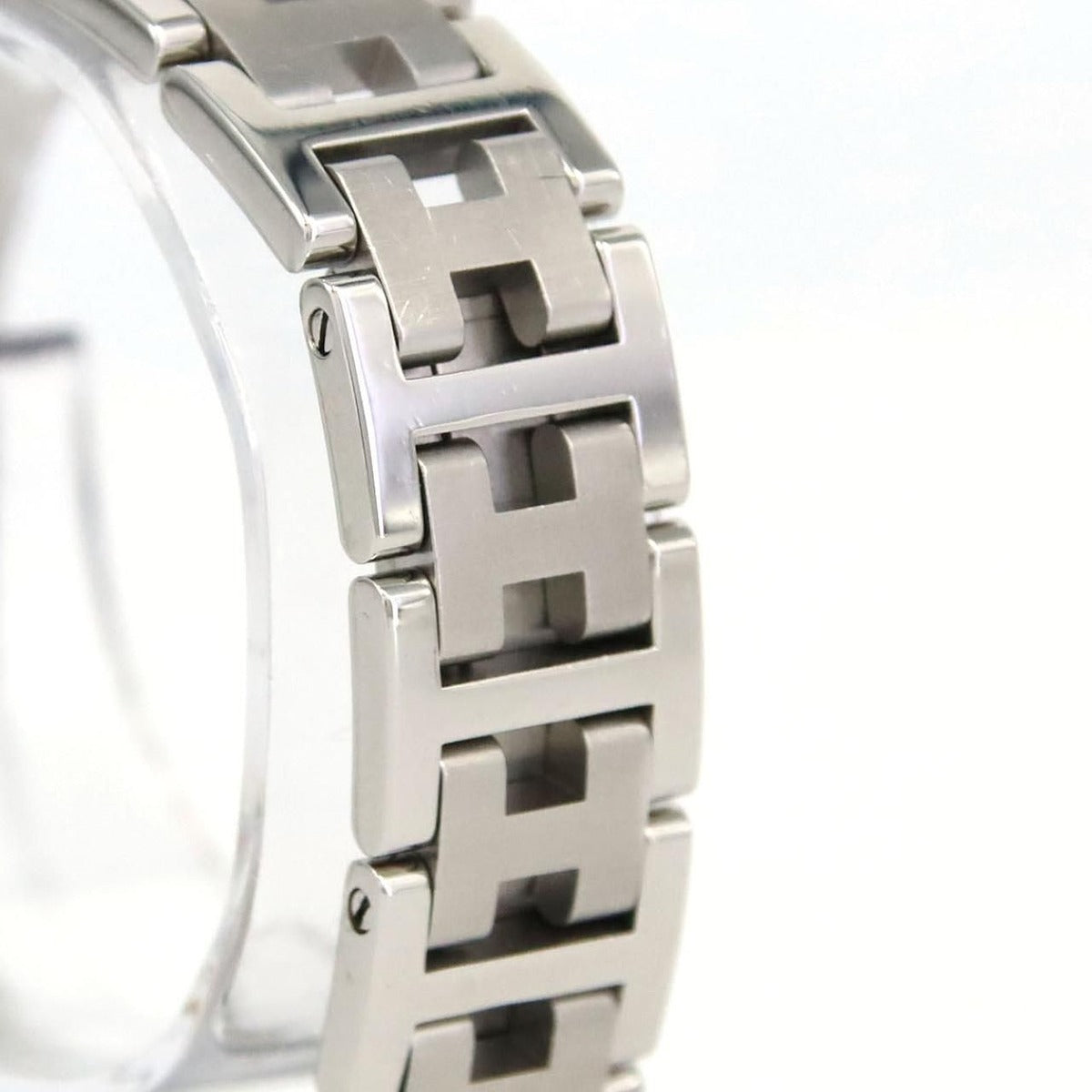 Hermes SS Quartz Bracelet Black Arabic — view 3