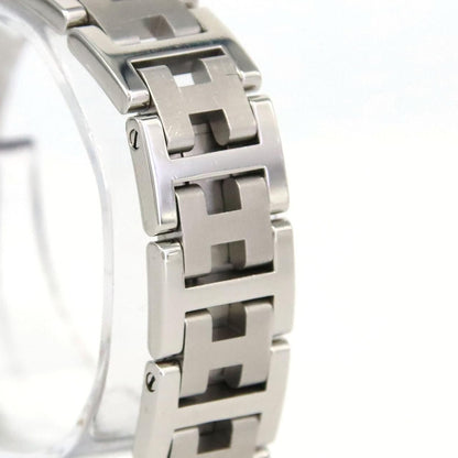 Hermes SS Quartz Bracelet Black Arabic — view 3