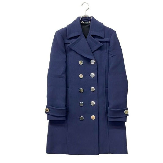 Gucci Pea Coat Chesterfield Double Breasted Big Collar Metal Buttons Middle