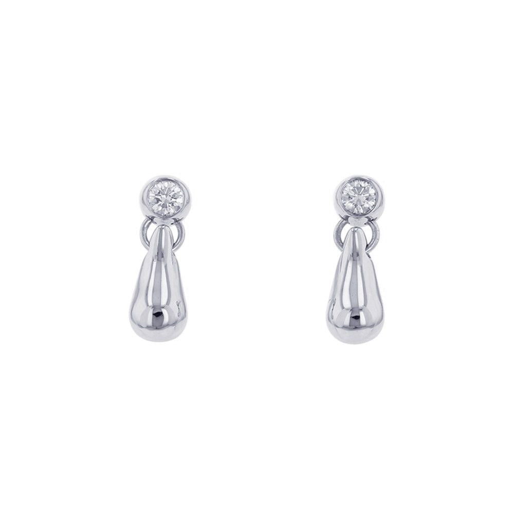 Tiffany & Co. Earrings Elsa Peretti Teardrop Diamond