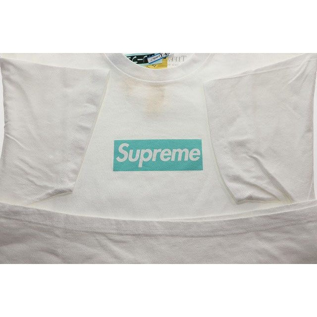 Tiffany & Co Supreme 21 AW Box Logo Tee White M T-Shirt — view 4