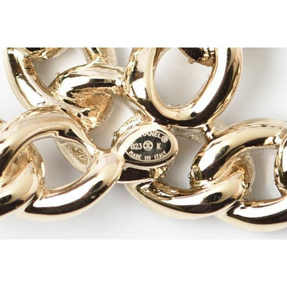 Chanel Brooch Pin Rhinestone Gold Black — view 5