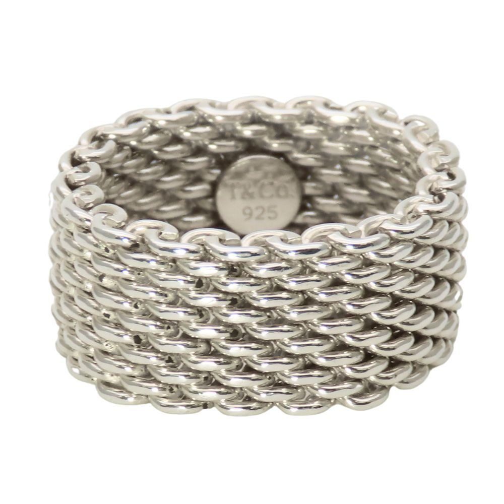 Tiffany & Co Ring Somerset Silver Mesh