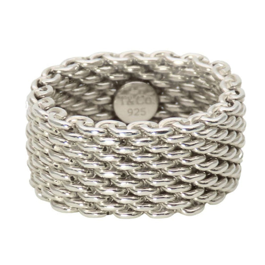 Tiffany & Co Ring Somerset Silver Mesh