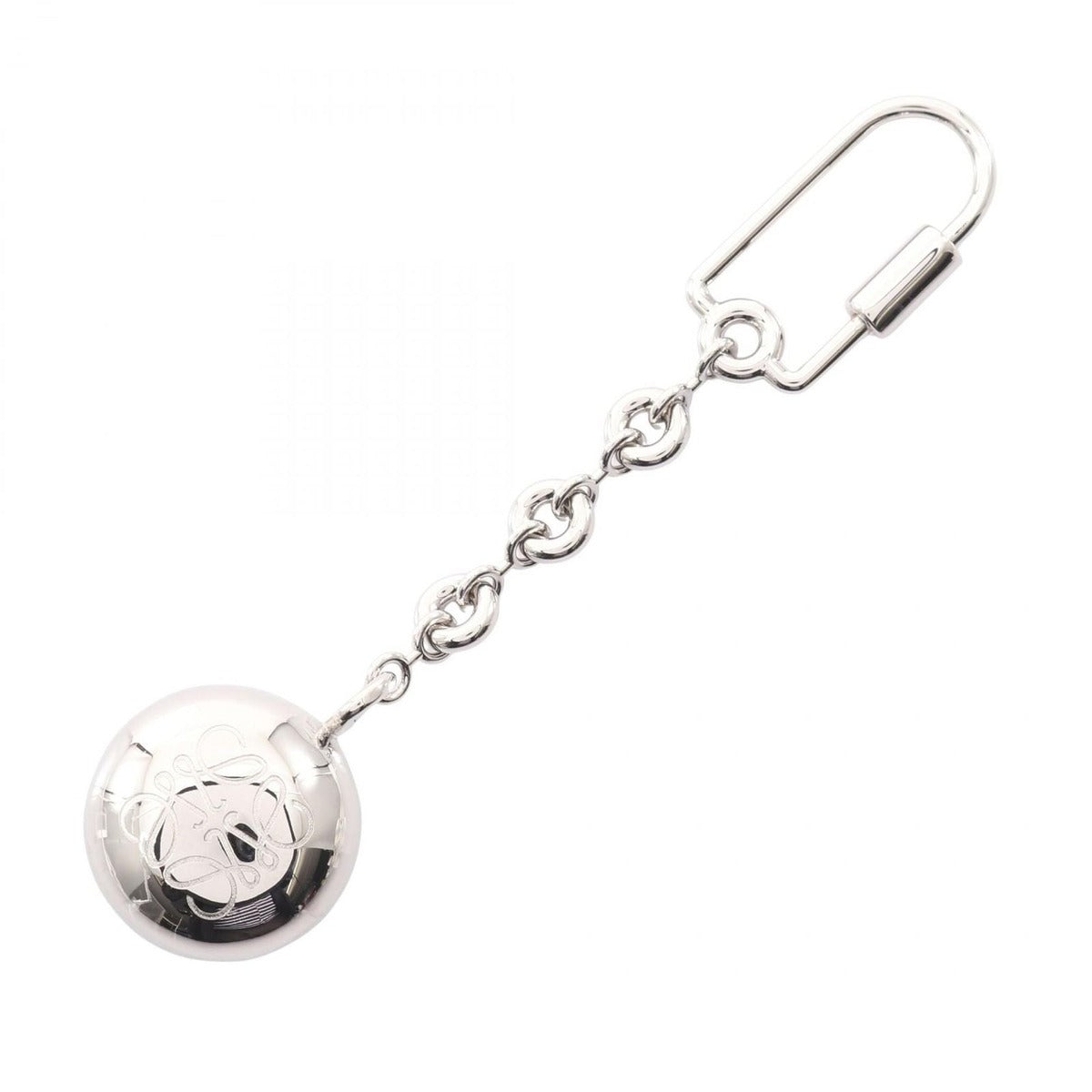 Loewe Key Holder Pebble Anagram Ring xfr 1160 Silver Other