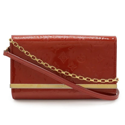 Louis Vuitton Monogram Vernis Clutch Anna Chain Bag Shoulder