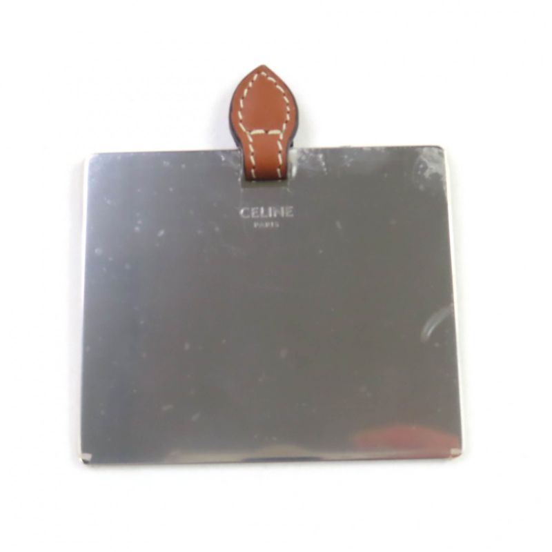 Celine 4m5032czj Cosmetic Lipstick Pouch Triomphe Canvas Leather Cosmetic Pouch