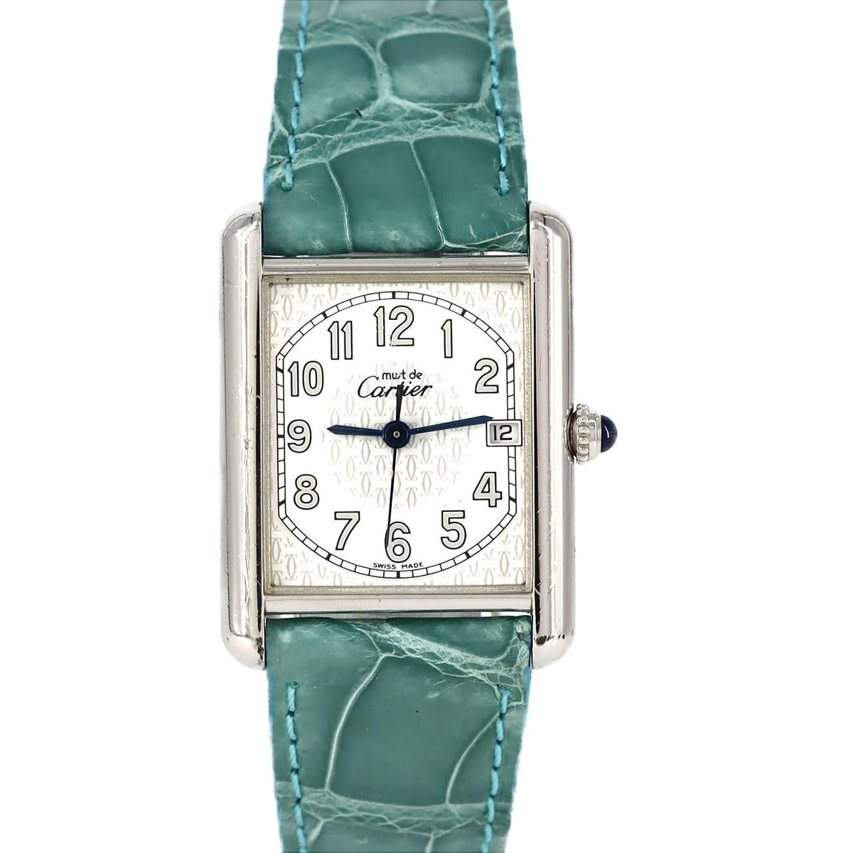 Cartier Must Tank Date LM Silver Quartz Bracelet
