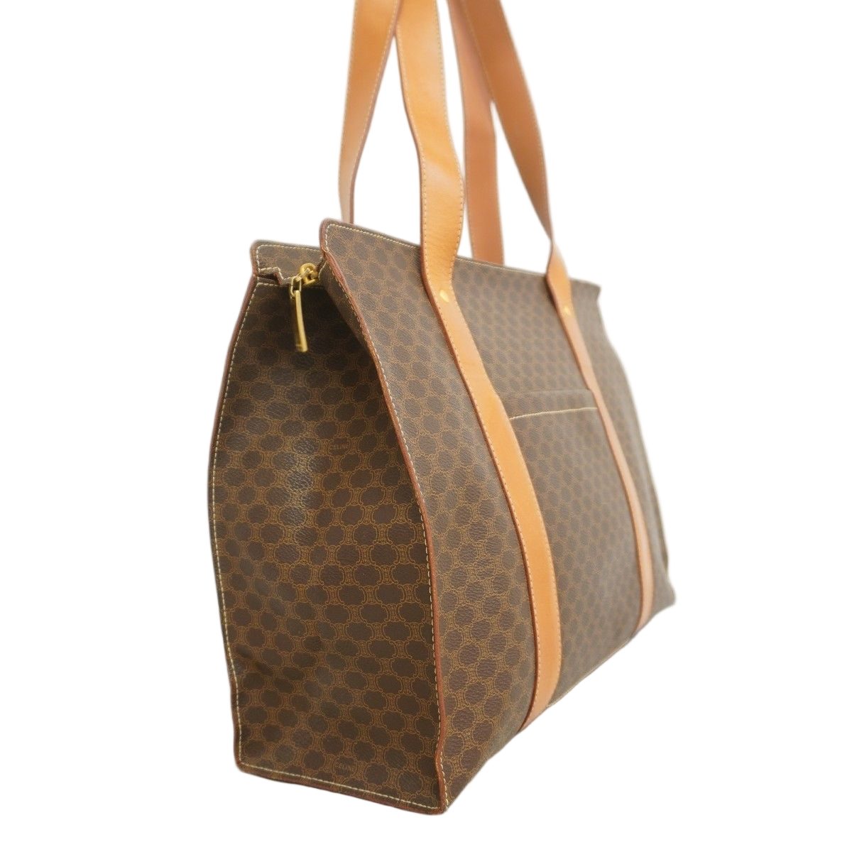 Celine Tote Macadam Brown Gold — view 2