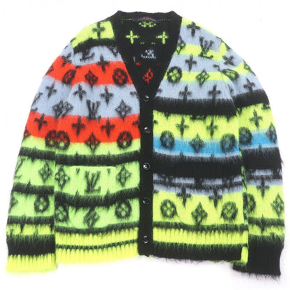 Louis Vuitton Mohair Monogram Shaggy Knit Cardigan