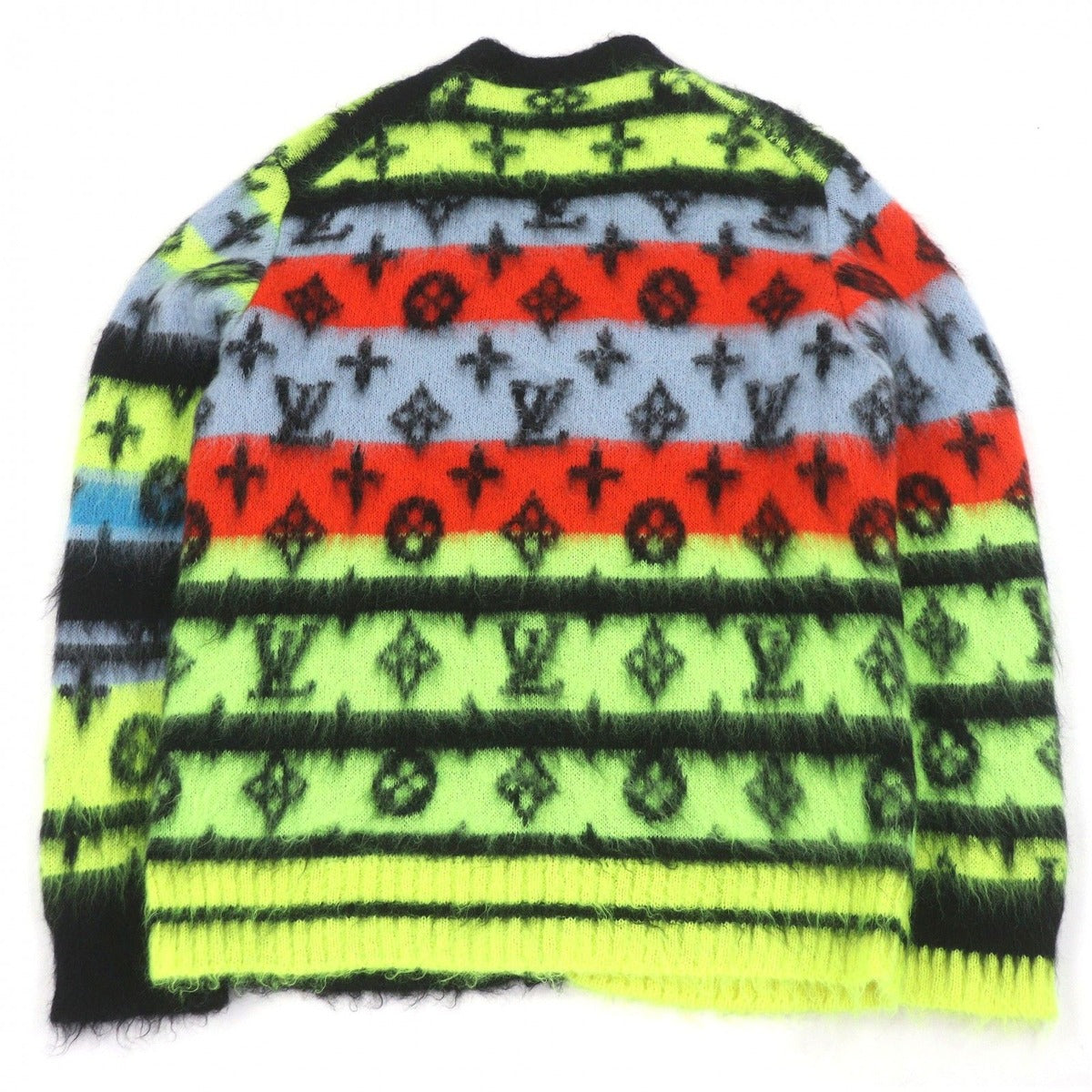Louis Vuitton Mohair Monogram Shaggy Knit Cardigan — view 3