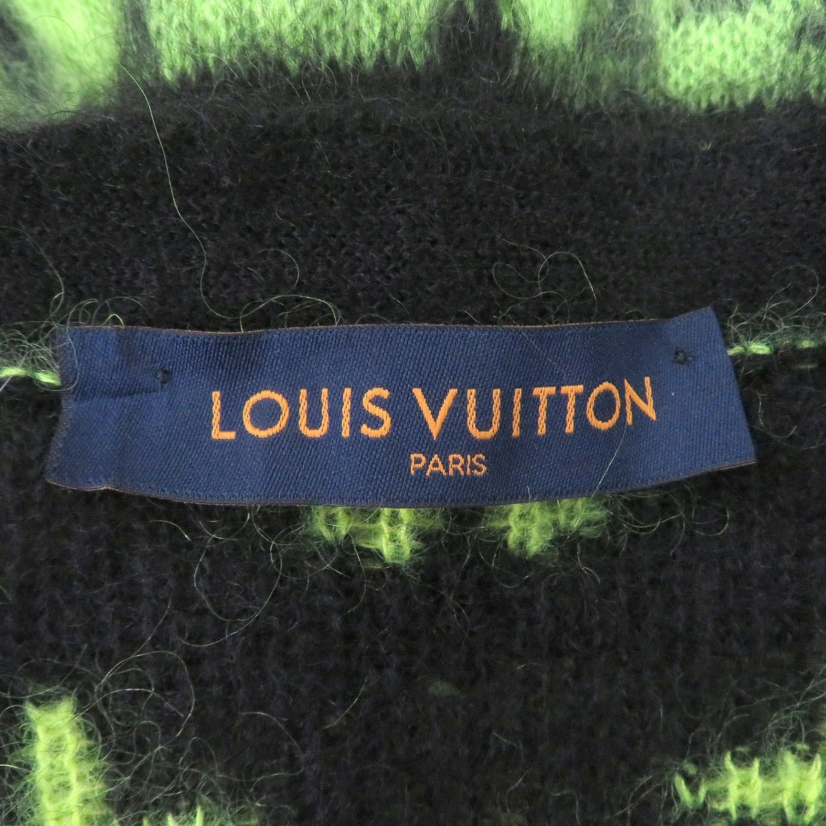 Louis Vuitton Mohair Monogram Shaggy Knit Cardigan — view 5