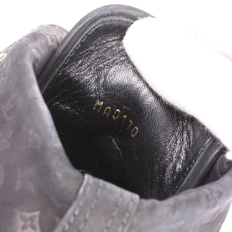 Louis Vuitton 10 Years Monogram Nubuckles Cles Zah Booties Women's 36 Ma0170
