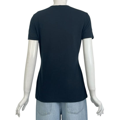 Chanel 09P T-shirt Short Sleeves Black Size 42