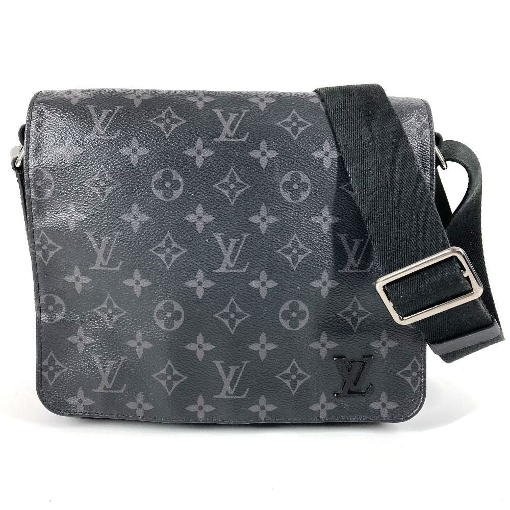 Louis Vuitton Shoulder Bag District PM NM Monogram Eclipse Canvas Black