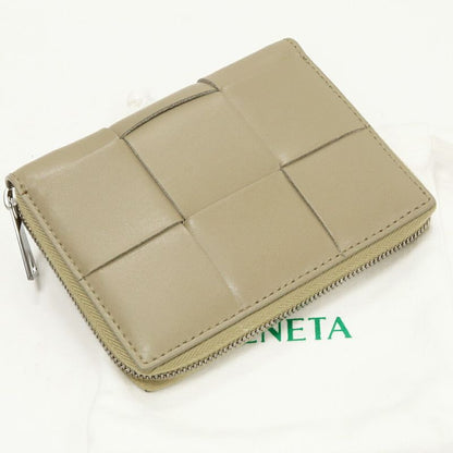 Bottega Veneta Round Zipper Bifold Billfold Without Coin Purse Maxi Intrecciato