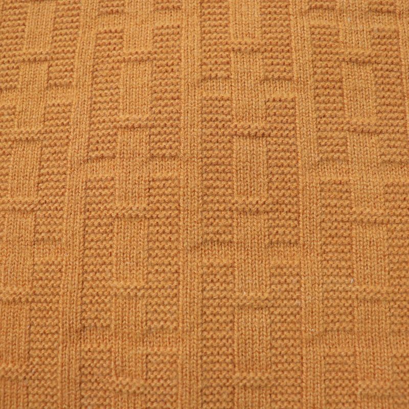 Hermes 2023 3e2639db 100% Wool H-pattern Design V-neck Short-sleeved Knit