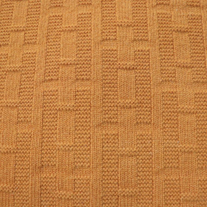 Hermes 2023 3e2639db 100% Wool H-pattern Design V-neck Short-sleeved Knit