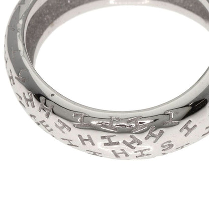 Hermes Toubou Wave #50 Ring 18K White Gold Ladies