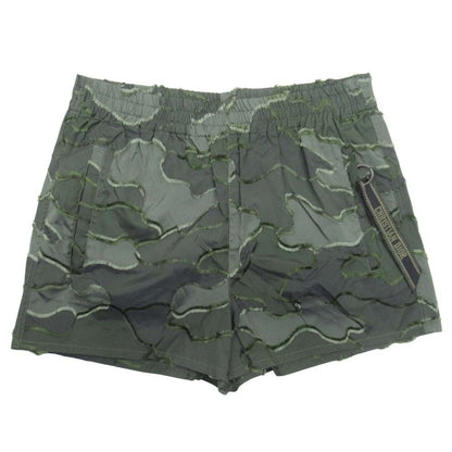 Dior Camouflage Shorts All Over Pattern Logo Charm 36 Khaki