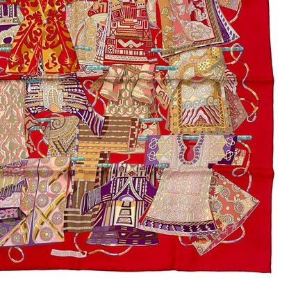 Hermes Scarf Carre 90 Voyage En Etoffes A Journey Through The World's Fabrics — view 4