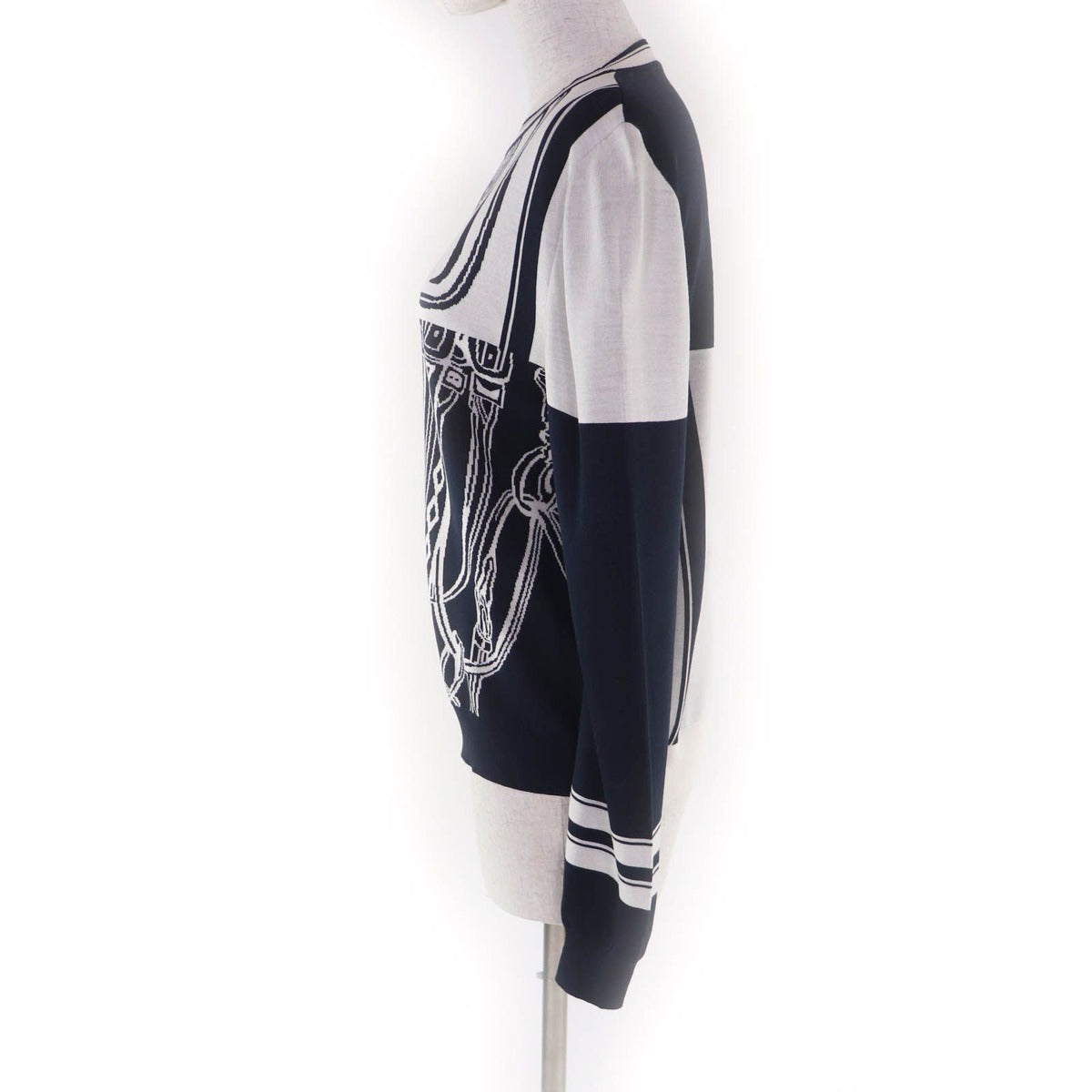 Hermes Brides de Gala Regular Silk Blend Blue Noir Black — view 2
