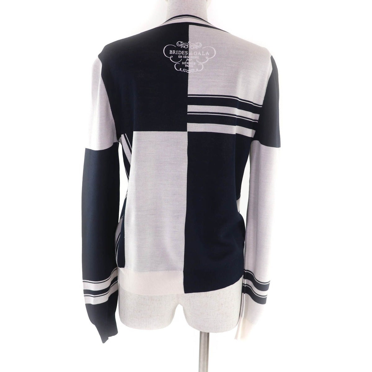 Hermes Brides de Gala Regular Silk Blend Blue Noir Black — view 3