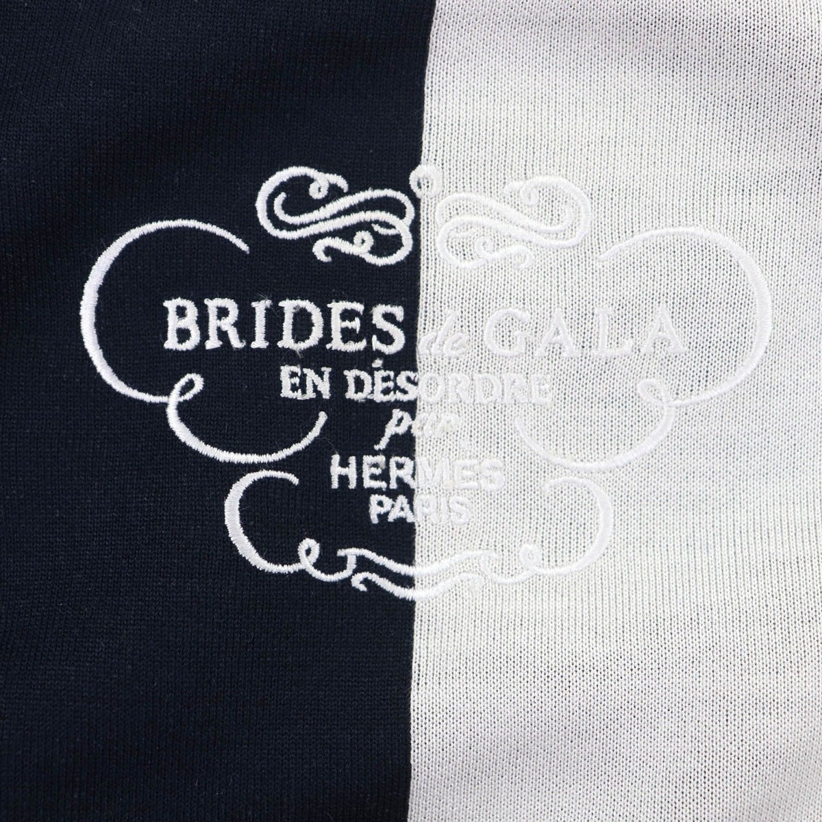 Hermes Brides de Gala Regular Silk Blend Blue Noir Black — view 5