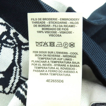 Hermes Brides de Gala Regular Silk Blend Blue Noir Black — view 8