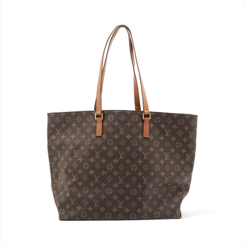 Louis Vuitton Monogram Cabas Alto M51152 Leather Tote Bag Shoulder Hand A4