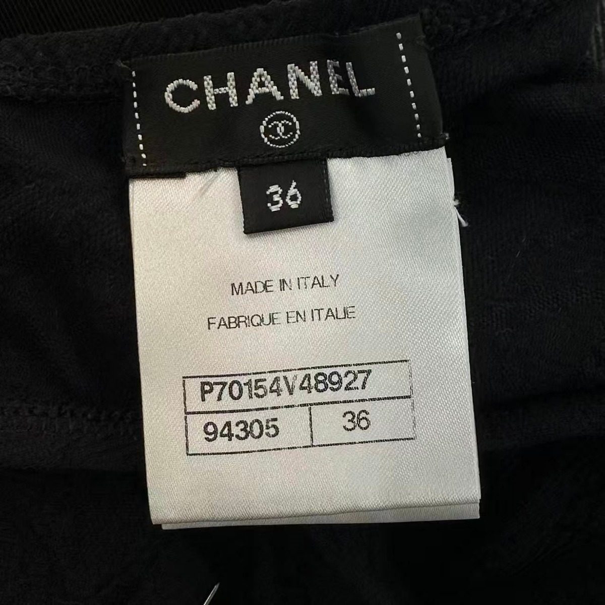 Chanel Swimsuit 36 CC Logo Camellia Set Black Swimwear — view 6