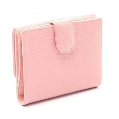 Chanel Hook Wallet CC Logo Pink Calf — view 2
