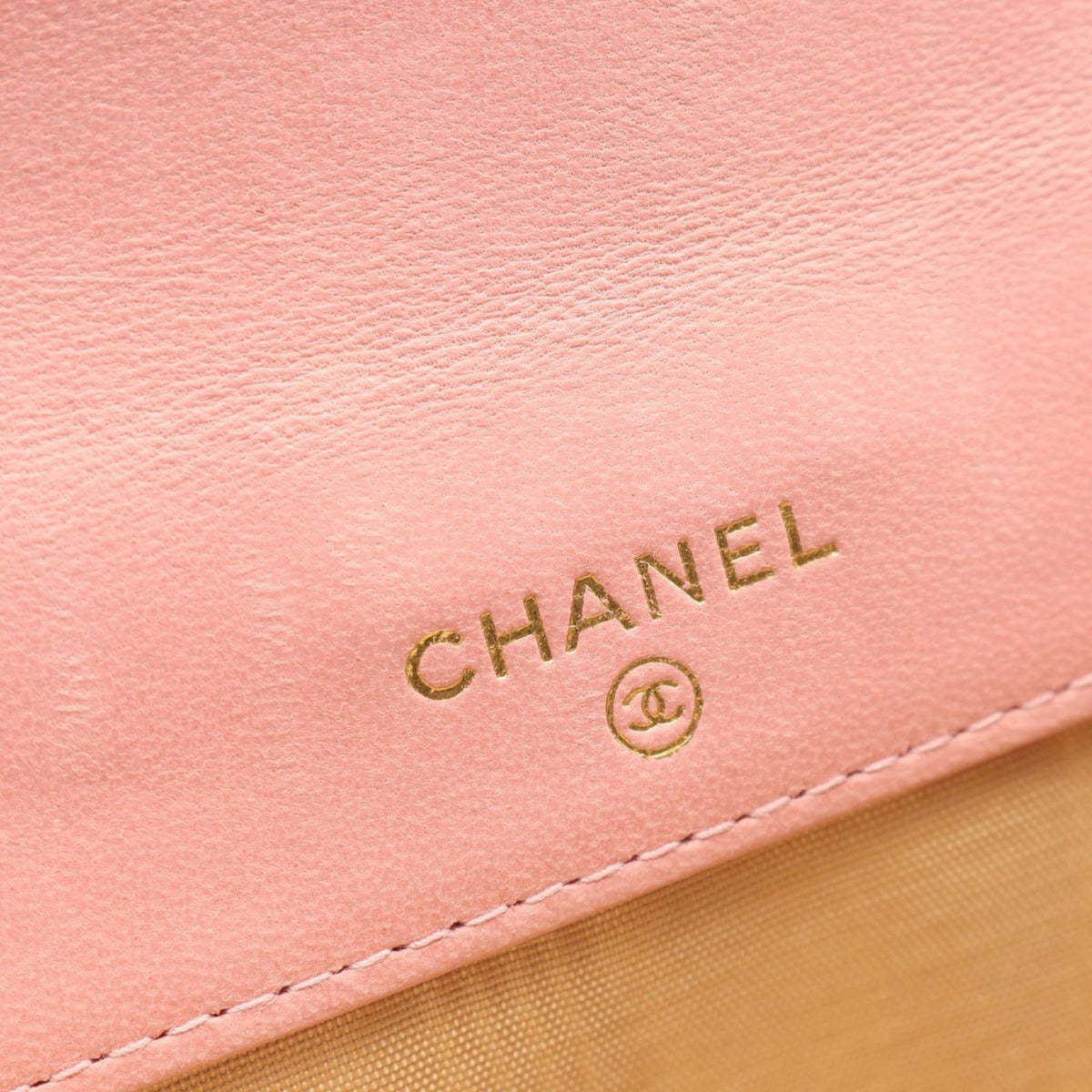 Chanel Hook Wallet CC Logo Pink Calf — view 5