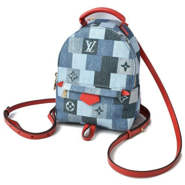 Louis Vuitton Backpack Mini Shoulder Bag Denim Monogram Palm