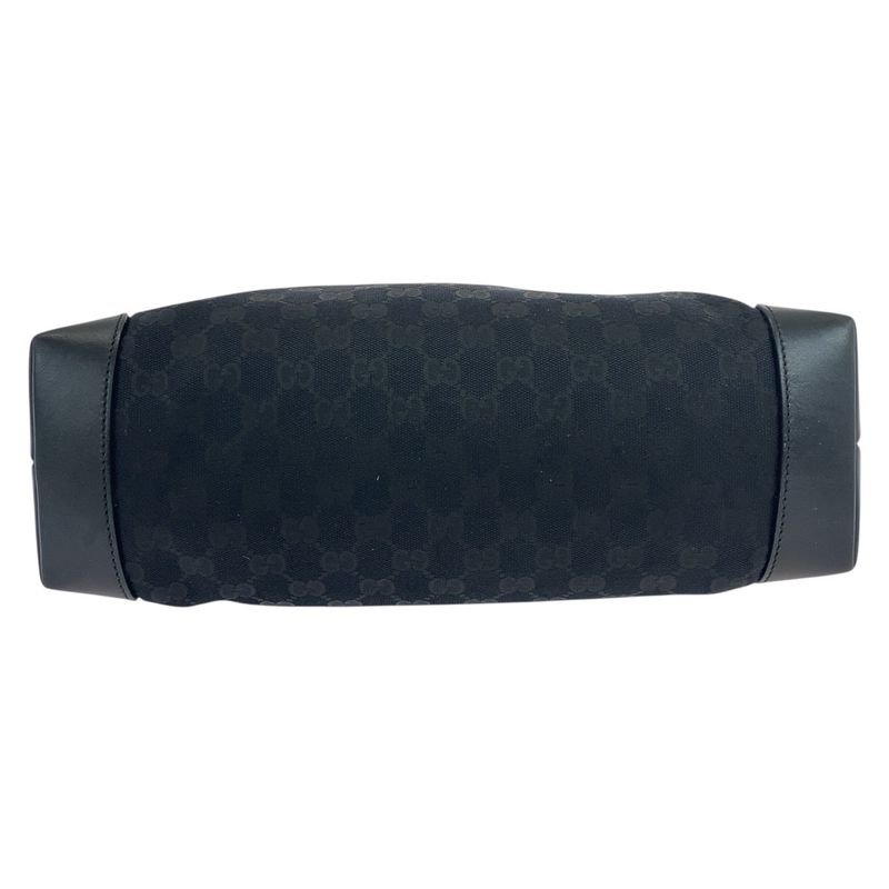 Gucci Sherry Line Black GG Canvas/leather 308930 Crossbody Shoulder Bag Unisex