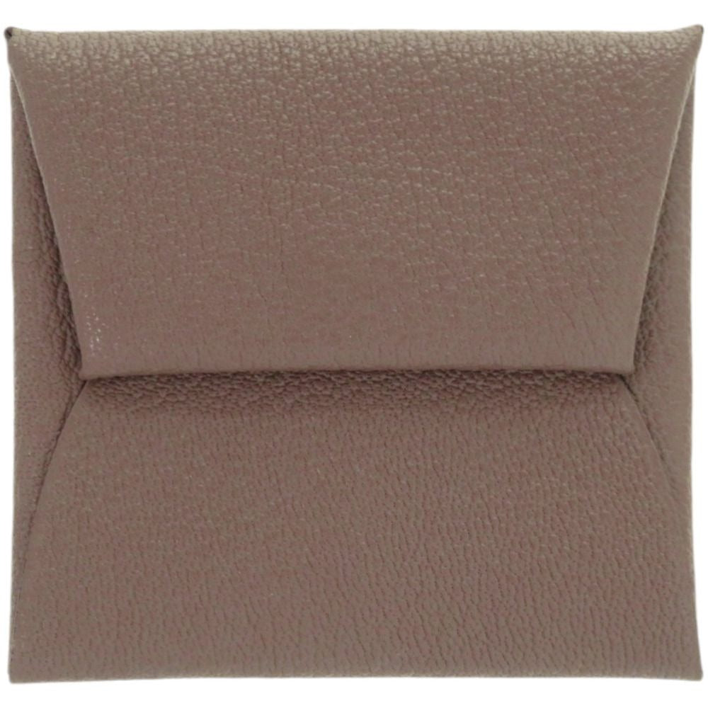 Hermes Bastia Chevre Etoupe Brown Coin Case