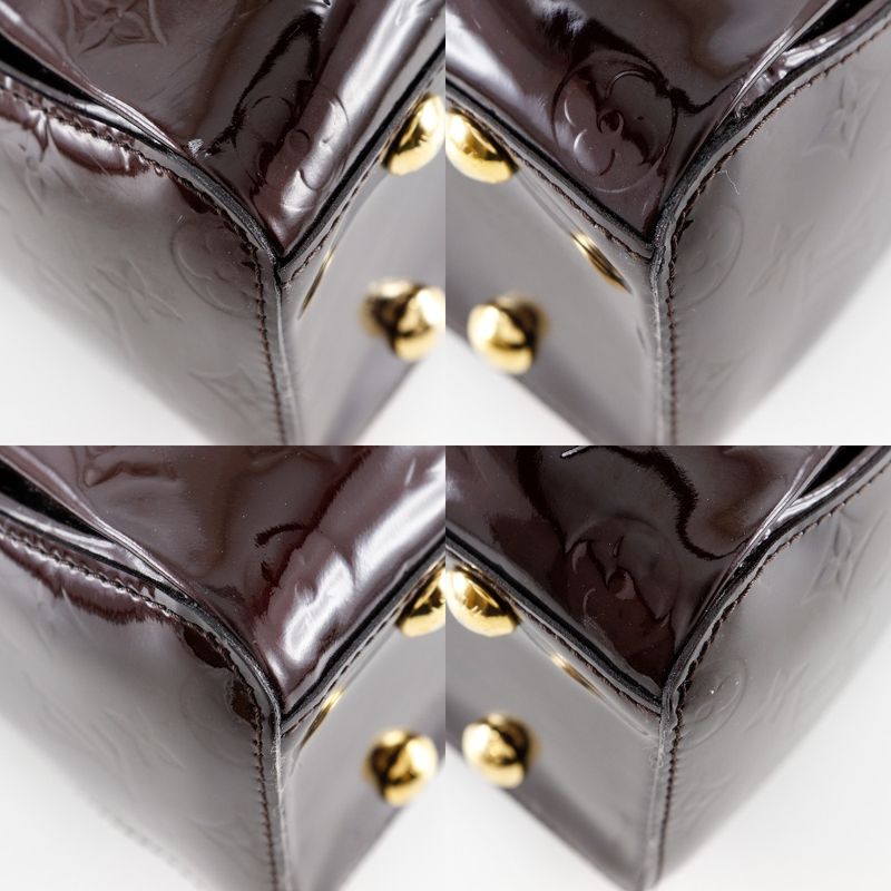 Louis Vuitton Melrose Avenue M93757 Monogram Vernis Amarante Gold Ladies Handbag