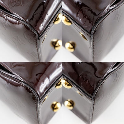 Louis Vuitton Melrose Avenue M93757 Monogram Vernis Amarante Gold Ladies Handbag