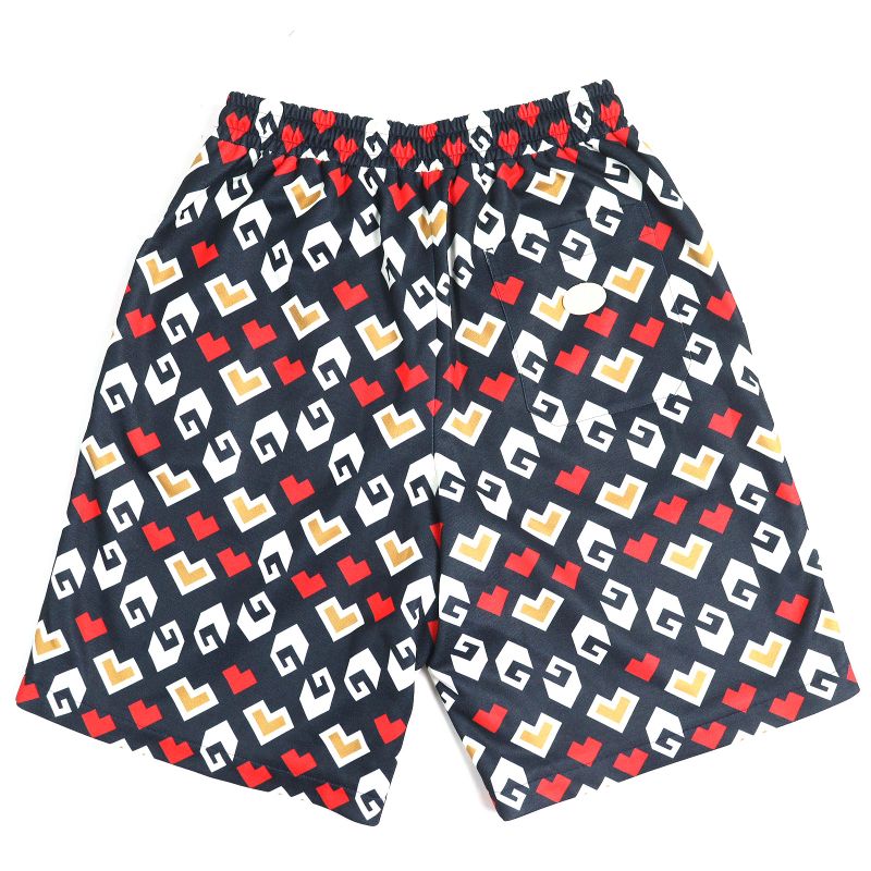 Gucci 23AW 752639 All-over Design Shorts Navy White Red XS With Box Made In